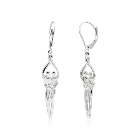 Sterling Silver Soulmate Earrings Symbol of Love Jewelry  Earrings