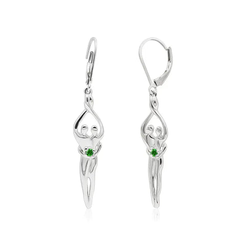 Sterling Silver Soulmate Earrings Symbol of Love Jewelry  Earrings