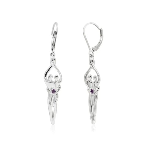 Sterling Silver Soulmate Earrings Symbol of Love Jewelry  Earrings