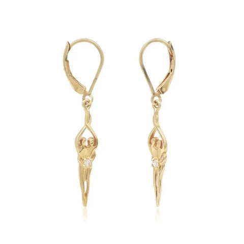 Sterling Silver Soulmate Earrings Symbol of Love Jewelry  Earrings