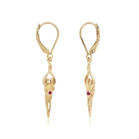Sterling Silver Soulmate Earrings Symbol of Love Jewelry  Earrings