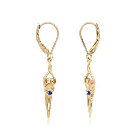 Sterling Silver Soulmate Earrings Symbol of Love Jewelry  Earrings