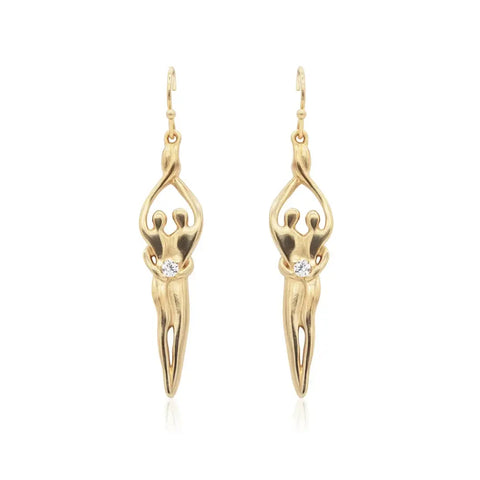Sterling Silver Soulmate Earrings Symbol of Love Jewelry  Earrings