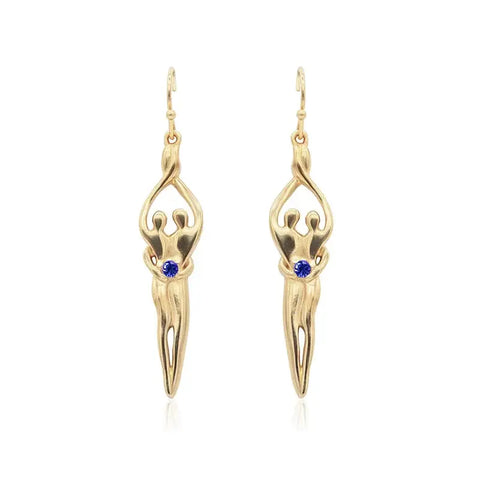 Sterling Silver Soulmate Earrings Symbol of Love Jewelry  Earrings