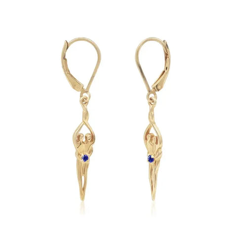 Sterling Silver Soulmate Earrings Symbol of Love Jewelry  Earrings