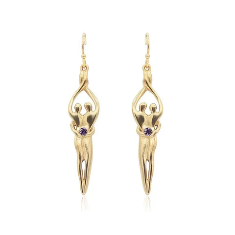 Sterling Silver Soulmate Earrings Symbol of Love Jewelry  Earrings