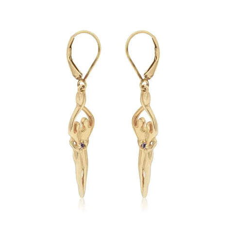 Sterling Silver Soulmate Earrings Symbol of Love Jewelry  Earrings