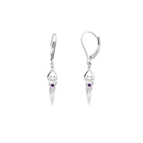 Sterling Silver Soulmate Earrings Symbol of Love Jewelry  Earrings