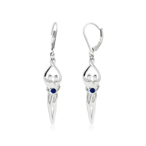 Sterling Silver Soulmate Earrings Symbol of Love Jewelry  Earrings