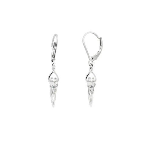 Sterling Silver Soulmate Earrings Symbol of Love Jewelry  Earrings