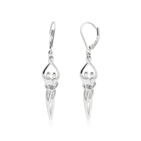 Sterling Silver Soulmate Earrings Symbol of Love Jewelry  Earrings