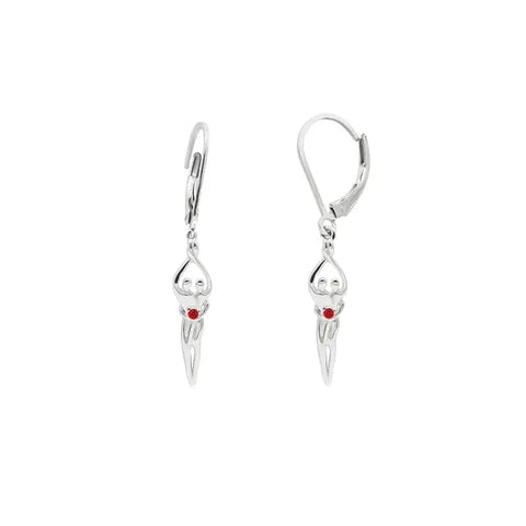 Sterling Silver Soulmate Earrings Symbol of Love Jewelry  Earrings