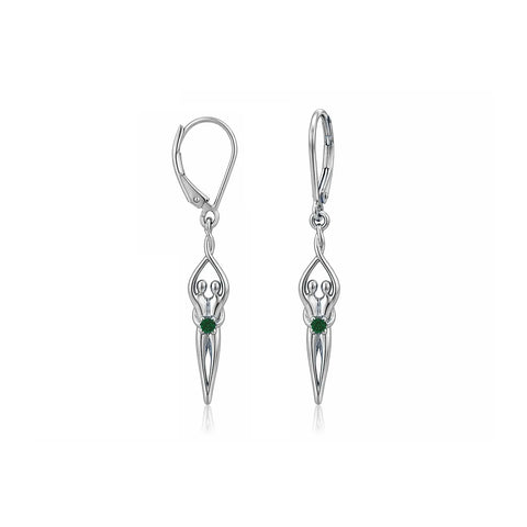 Sterling Silver Soulmate Earrings Symbol of Love Jewelry  Earrings