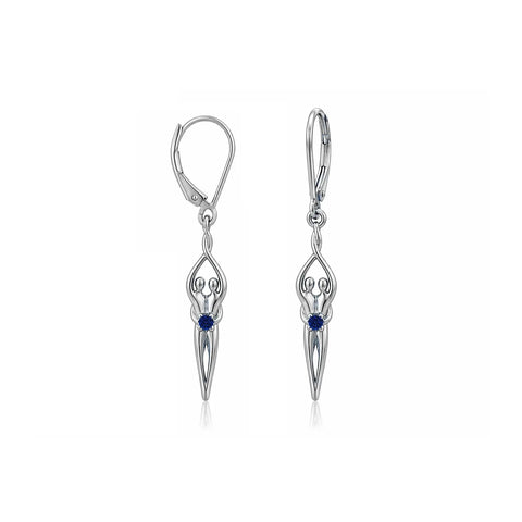 Sterling Silver Soulmate Earrings Symbol of Love Jewelry  Earrings