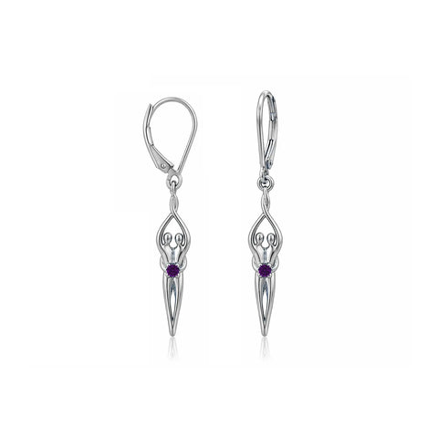 Sterling Silver Soulmate Earrings Symbol of Love Jewelry  Earrings