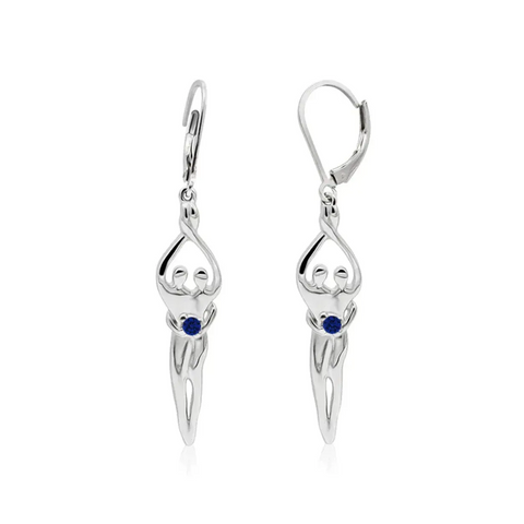 Sterling Silver Soulmate Earrings Symbol of Love Jewelry  Earrings