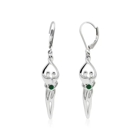 Sterling Silver Soulmate Earrings Symbol of Love Jewelry  Earrings