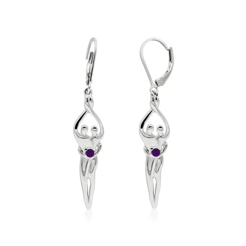 Sterling Silver Soulmate Earrings Symbol of Love Jewelry  Earrings