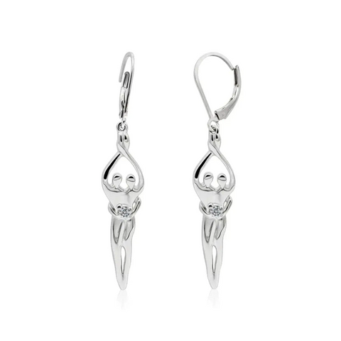 Sterling Silver Soulmate Earrings Symbol of Love Jewelry  Earrings