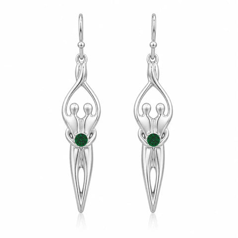 Sterling Silver Soulmate Earrings Symbol of Love Jewelry  Earrings