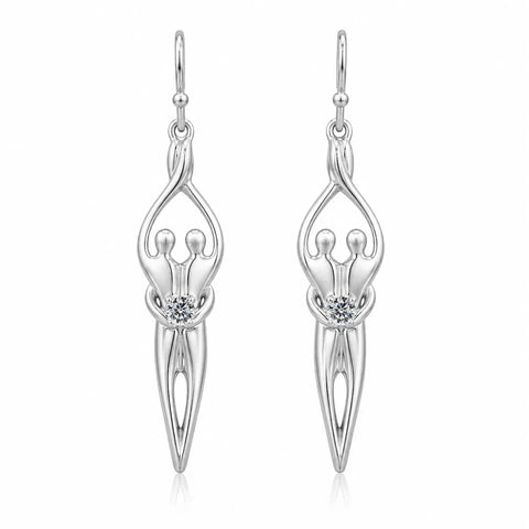 Sterling Silver Soulmate Earrings Symbol of Love Jewelry  Earrings