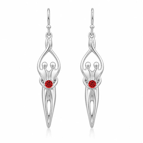 Sterling Silver Soulmate Earrings Symbol of Love Jewelry  Earrings
