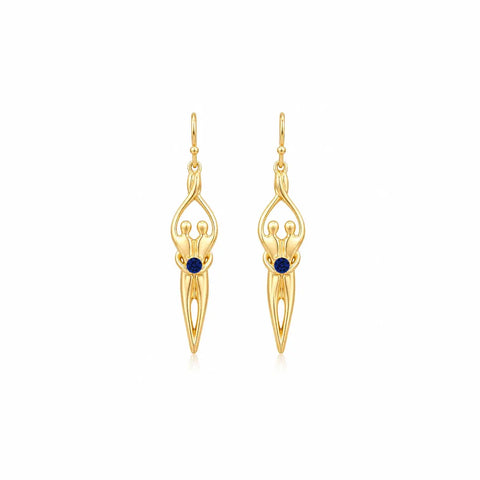 Sterling Silver Soulmate Earrings Symbol of Love Jewelry  Earrings