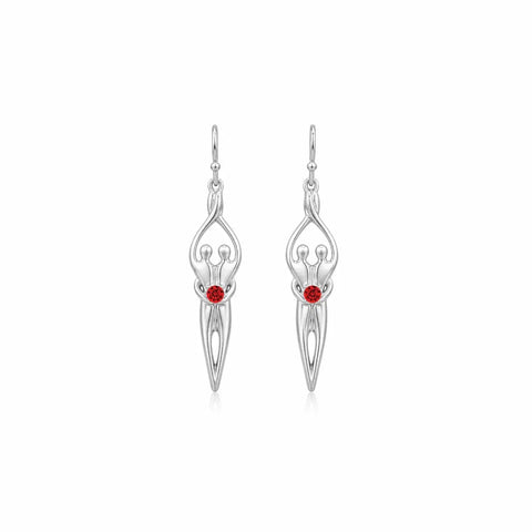 Sterling Silver Soulmate Earrings Symbol of Love Jewelry  Earrings