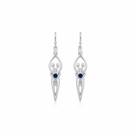Sterling Silver Soulmate Earrings Symbol of Love Jewelry  Earrings