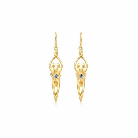 Sterling Silver Soulmate Earrings Symbol of Love Jewelry  Earrings