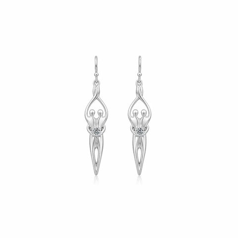 Sterling Silver Soulmate Earrings Symbol of Love Jewelry  Earrings