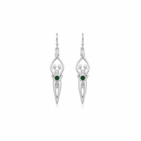 Sterling Silver Soulmate Earrings Symbol of Love Jewelry  Earrings