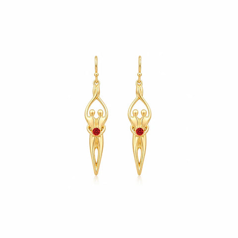 Sterling Silver Soulmate Earrings Symbol of Love Jewelry  Earrings