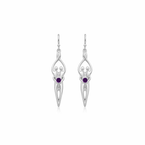 Sterling Silver Soulmate Earrings Symbol of Love Jewelry  Earrings