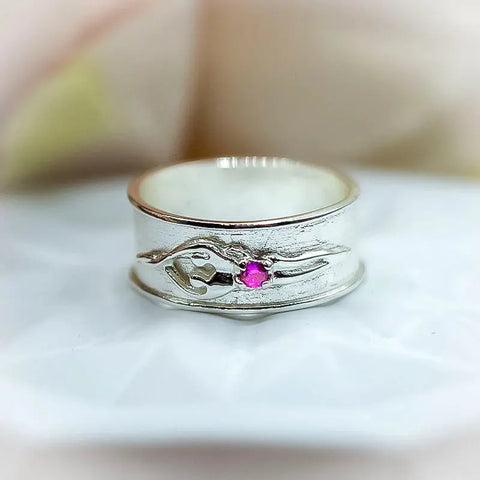 Sterling Silver Unisex Soulmate Ring Symbol of Love Jewelry  Ring