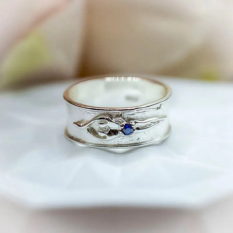Sterling Silver Unisex Soulmate Ring Symbol of Love Jewelry  Ring