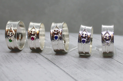 Sterling Silver Unisex Soulmate Ring Symbol of Love Jewelry  Ring