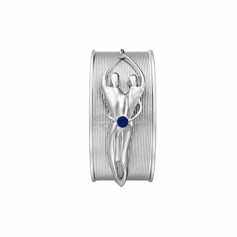 Sterling Silver Unisex Soulmate Ring Symbol of Love Jewelry  Ring