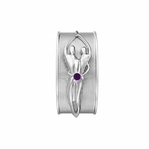 Sterling Silver Unisex Soulmate Ring Symbol of Love Jewelry  Ring