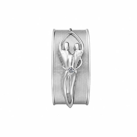 Sterling Silver Unisex Soulmate Ring Symbol of Love Jewelry  Ring