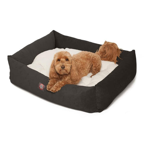 Villa Luxe Plush Bagel Pet Bed – Durable Upholstery Fabric – Handcrafted in USA Majestic Pet 