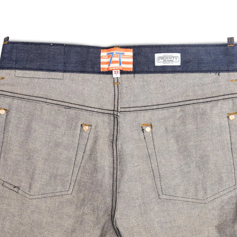 Straight Fit Raw Selvedge Jeans 12.5oz Denim – Proximity Manufacturing | Made in USA Seven Titans  Jeans