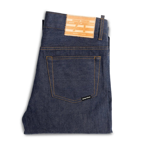 Straight Fit Raw Selvedge Jeans 12.5oz Denim – Proximity Manufacturing | Made in USA Seven Titans  Jeans