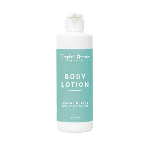 Stress Relief Organic Lotion | Lightweight + Non-Greasy Taylor Made Organics  therapeutic lotion
