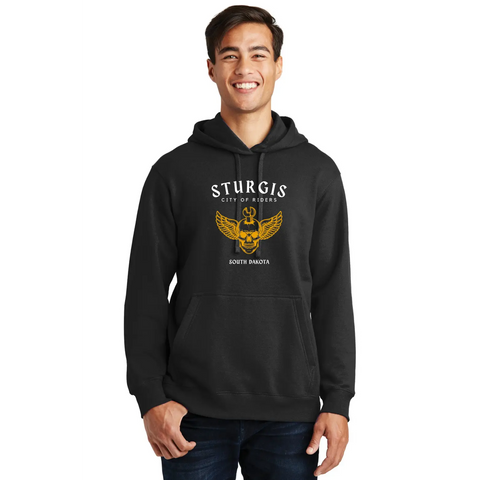 Sturgis Rally Organic Cotton Hoodie – Unisex Pullover Sweatshirt | Made in USA Suede Kloth 