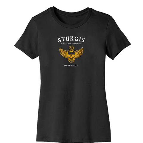 Sturgis Rally Organic Cotton Unisex T-Shirt – Durable Stretch Vinyl Print | Made in USA Suede Kloth 