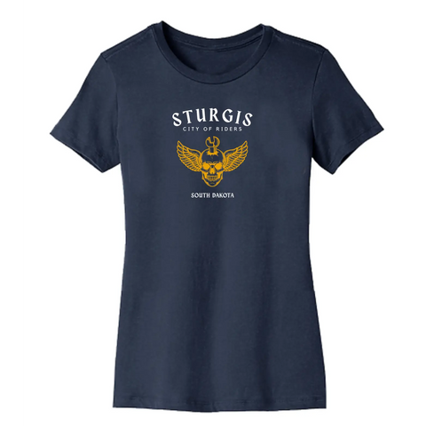 Sturgis Rally Organic Cotton Unisex T-Shirt – Durable Stretch Vinyl Print | Made in USA Suede Kloth 
