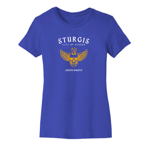 Sturgis Rally Organic Cotton Unisex T-Shirt – Durable Stretch Vinyl Print | Made in USA Suede Kloth 