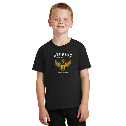 Sturgis Rally Organic Cotton Unisex T-Shirt – Durable Stretch Vinyl Print | Made in USA Suede Kloth 