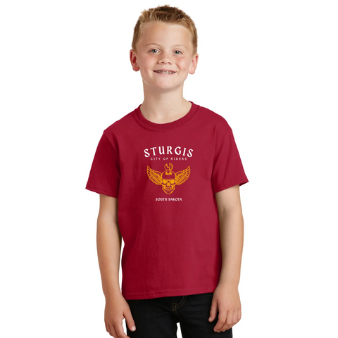 Sturgis Rally Organic Cotton Unisex T-Shirt – Durable Stretch Vinyl Print | Made in USA Suede Kloth 
